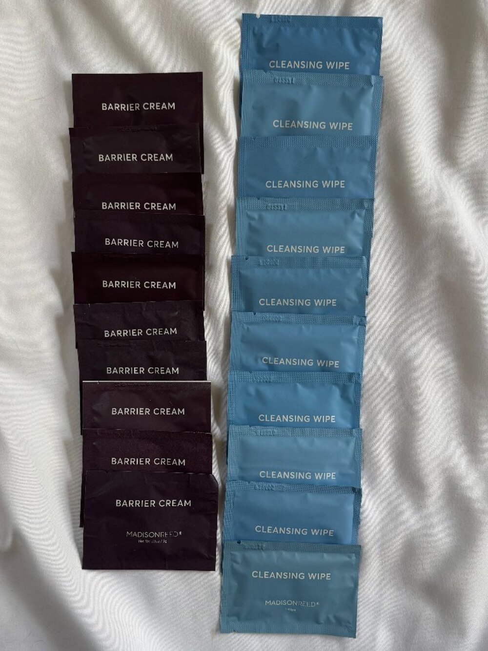 Madison Reed Cleansing Wipes & Barrier Cream Packets, 10 each